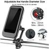 Bicycle Mobile Phone Holder 360 Degree Rotatable Waterproof Fixed Bracket