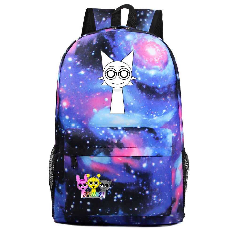 Mayoulove Sprunki Backpack Adjustable Size Lightweight Design For School Use-Mayoulove