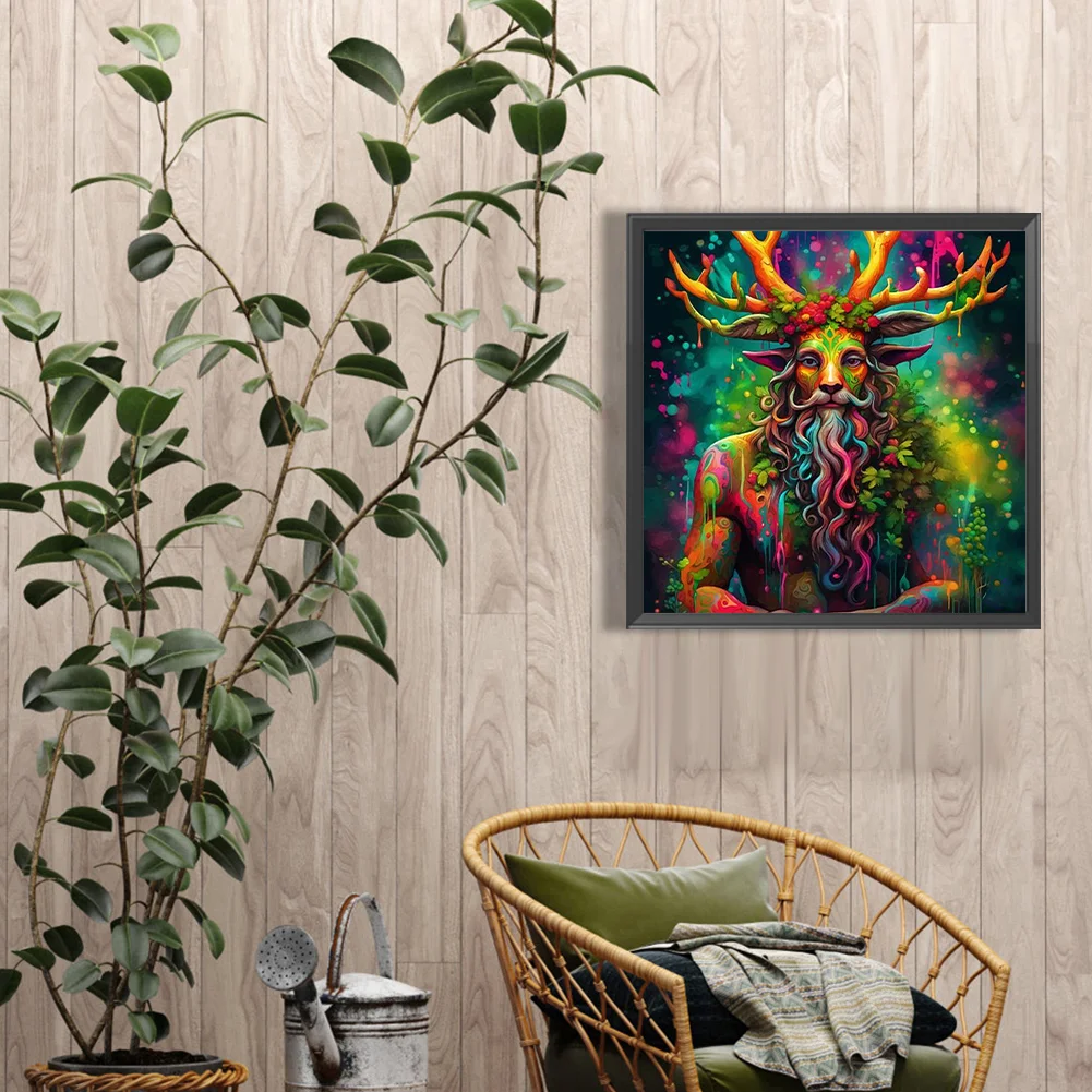 Diamond Painting - Full Round Drill - Nature Man(Canvas|40*40cm)