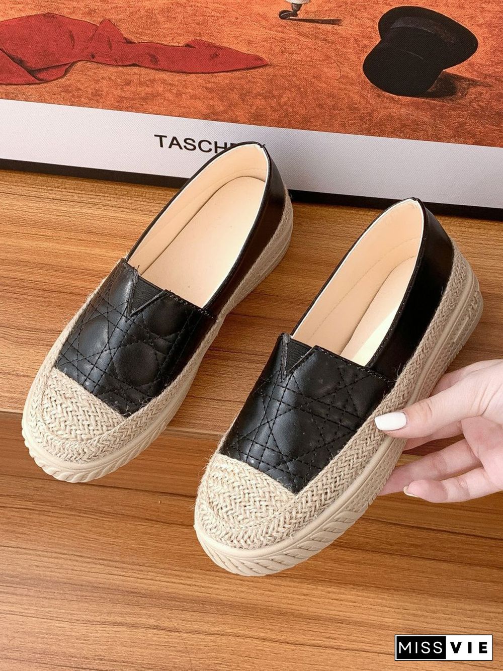 Breathable Lightweight Woven Platform Fisherman's Shoes