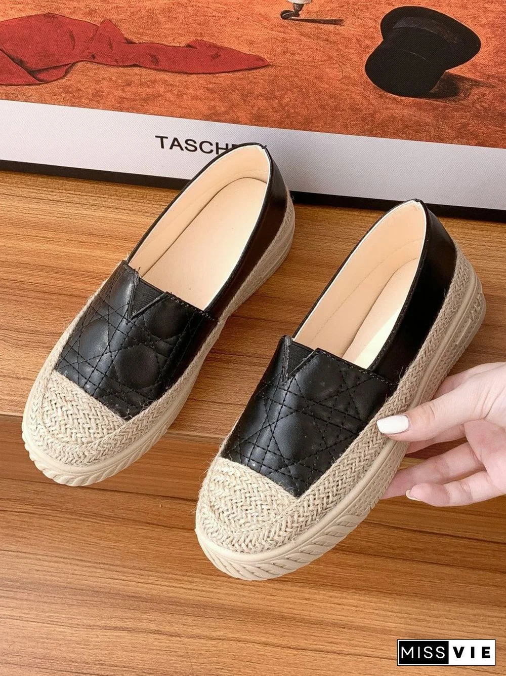 Breathable Lightweight Woven Platform Fisherman's Shoes