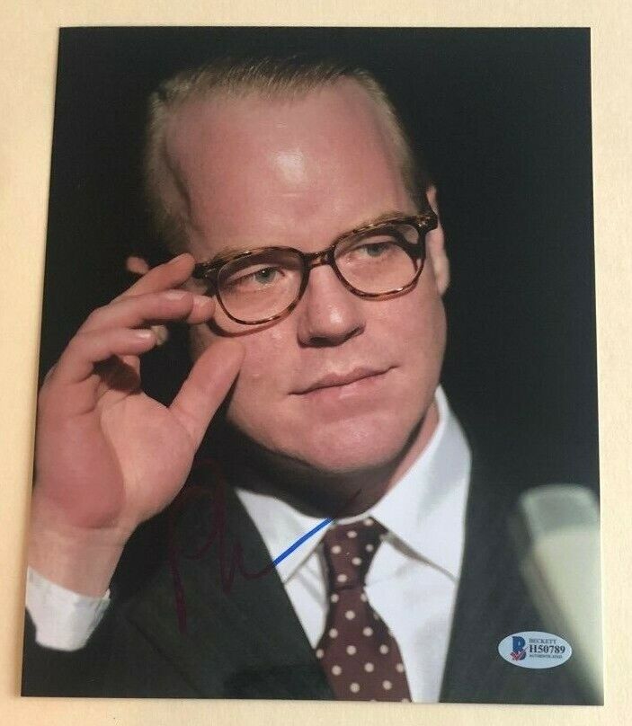 Philip Seymour Hoffman signed autographed 8x10 Photo Poster painting Truman Capote Beckett COA