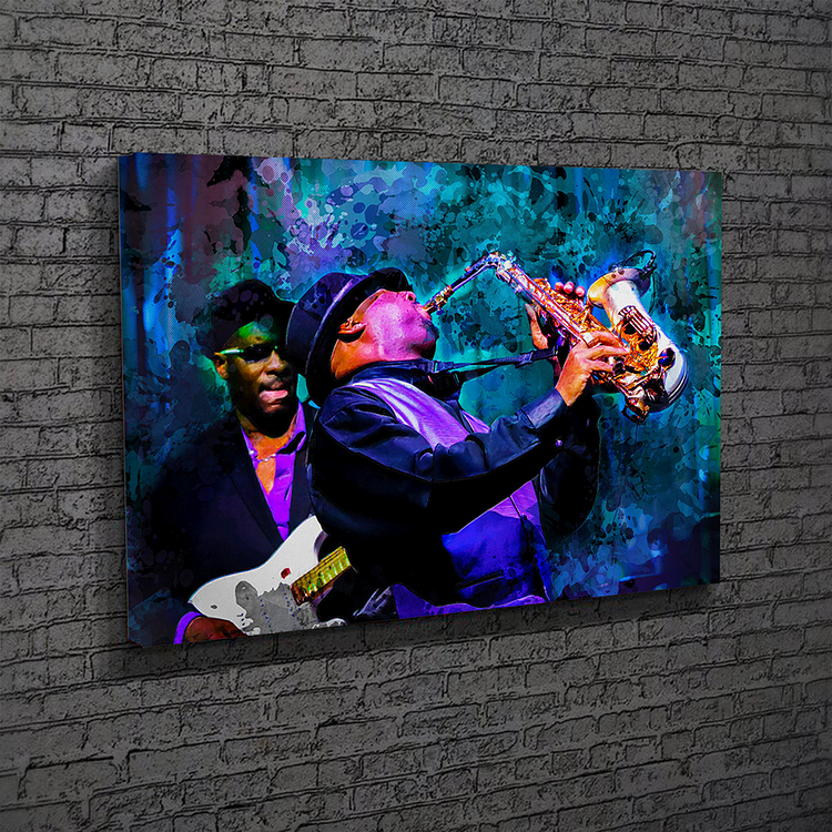 Abstract Jazz Canvas Decor Wall Art MusicWallArt