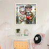 Old Couple-11CT Stamped Cross Stitch 40*40cm/15.75*15.75in tapestrymarket