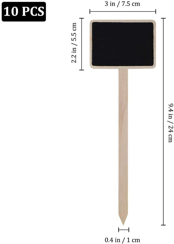 Wooden Board Small Blackboard Mini Plant Name Card Wooden Desktop Display Board Message Board Diy Small Drawing Board