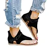 Women's Leopard Print Sandals Non-slip Flat Thong Sandals