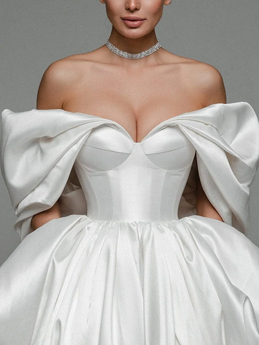 Elegant Off Shoulder Mini Dress