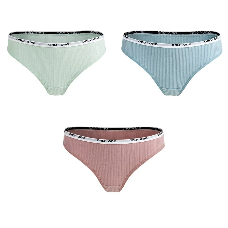 Billionm pcs/lot Cotton G-string Women Thongs S-4XL Sexy Panties Underpants Letter Femme Underwear Thong Design Pantys Lingerie