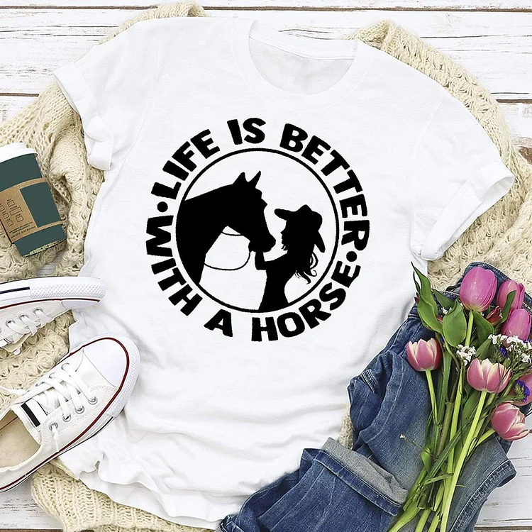 PSL - Horse Western life T-Shirt Tee -06075