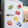(US Local)6Pcs Acrylic Fruits Diamond Painting Fridge Magnet for Adults Beginners Craft Kit