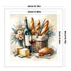 Bread And Beverages-11CT Stamped Cross Stitch 40*40cm/15.75*15.75in tapestrymarket