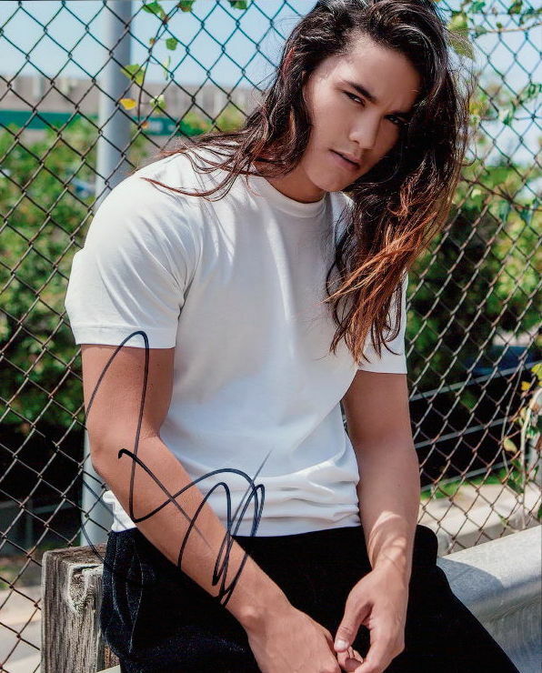 Booboo Stewart in-person shirtless signed 8x10 Photo Poster painting