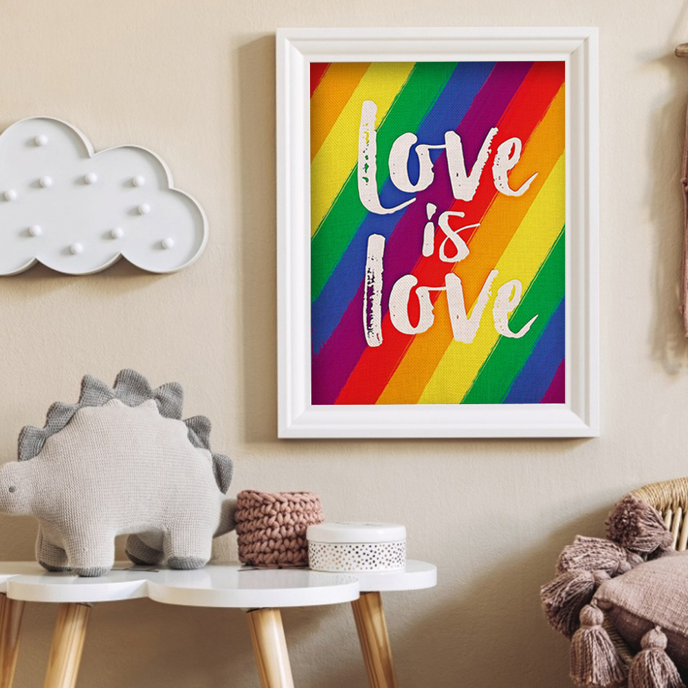 

(Multi-Size) Rainbow - Round/Square Drill Diamond Painting - 30*40CM, Square diamond 40*50cm, 501 Original