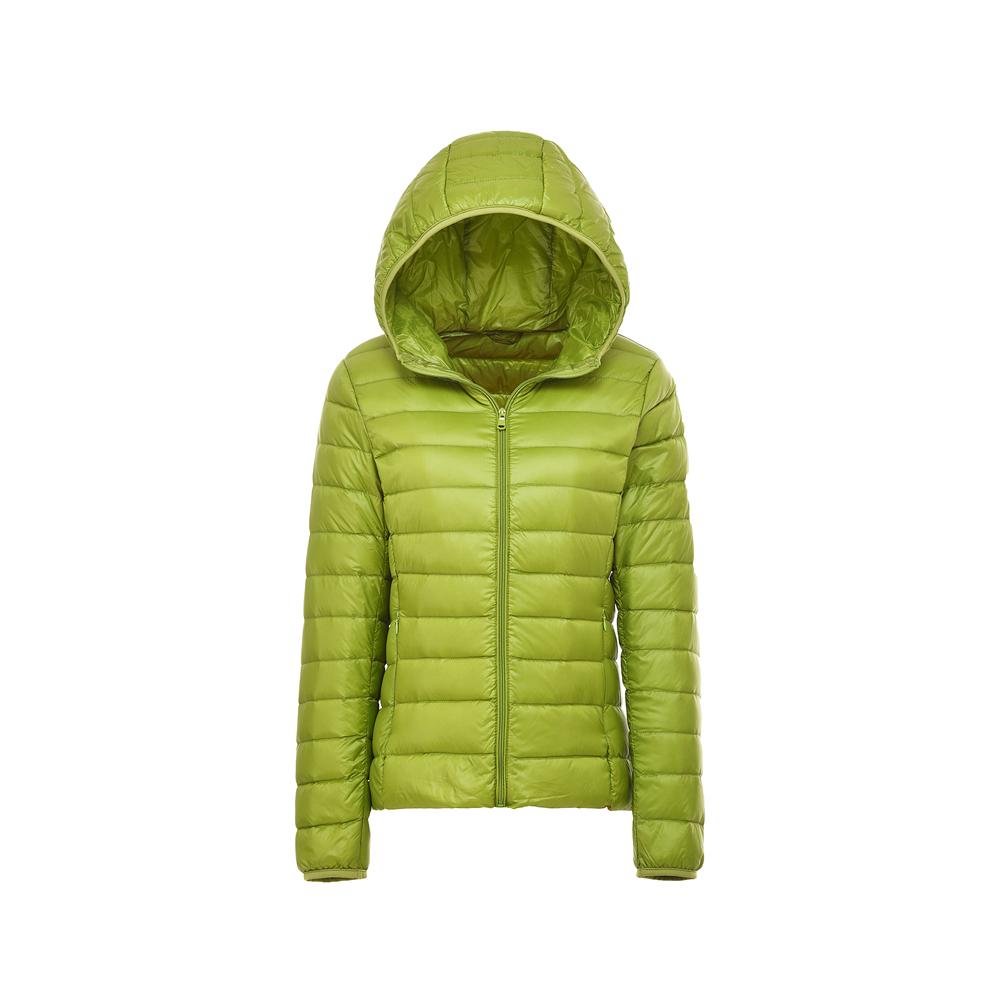 Womens Down Jacket Water Resistant Quilted Jacket Hooded Warm Winter Coat