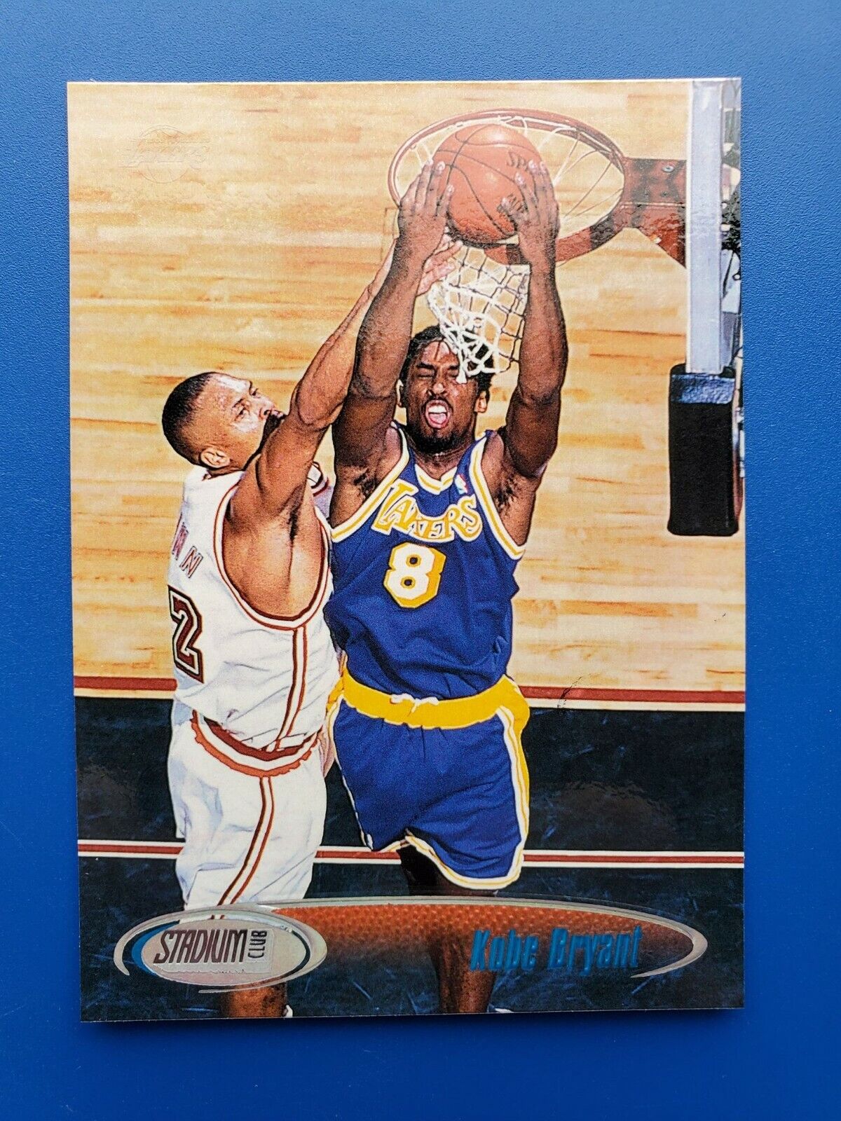 Kobe Bryant 1998-99 Topps Stadium Club #170 Great Dunking Photo Poster painting Lakers HOT