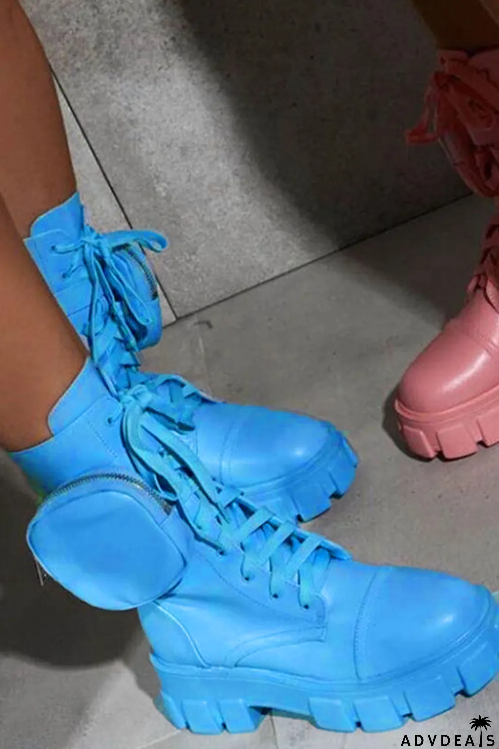 Black Casual Round Shoes