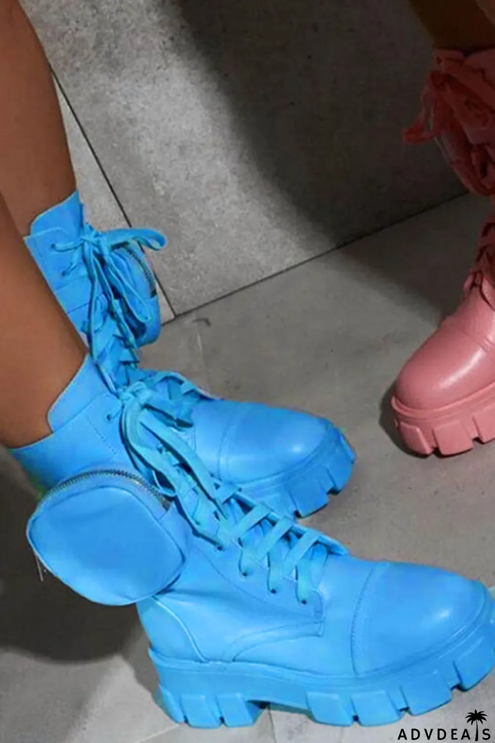 Black Casual Round Shoes