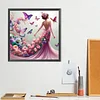 Diamond Painting -DIY Round Drill Butterfly Girl(40x40cm)