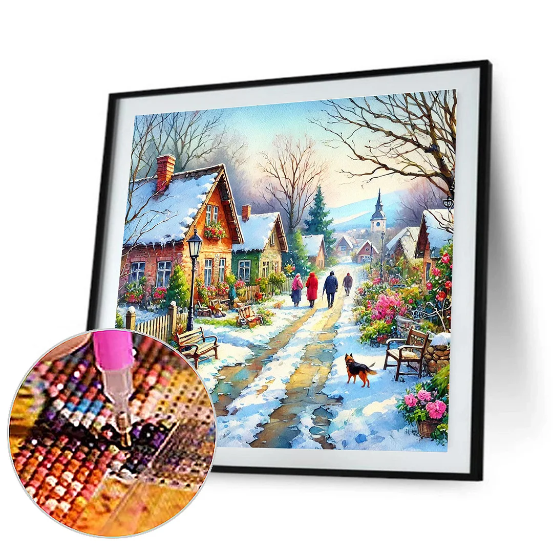 Diamond Painting - Full Round Drill - Winter(Canvas|40*40cm)