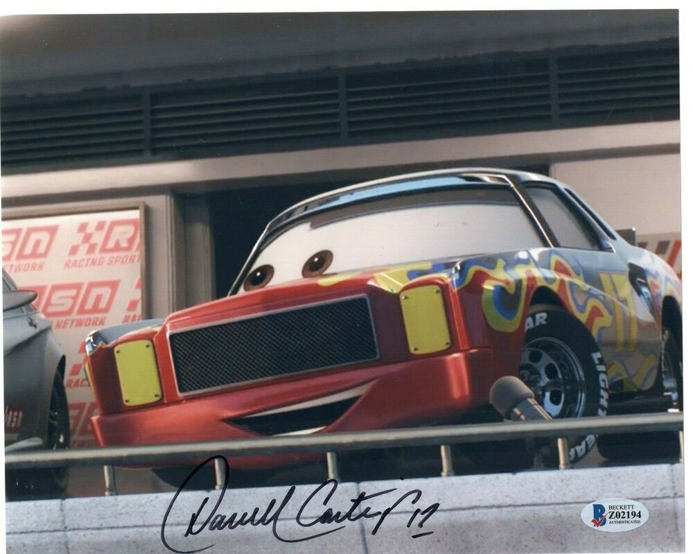 Darrell Waltrip Signed Cars Movie 8x10 Photo Poster painting w/Beckett Z02194 Cartrip