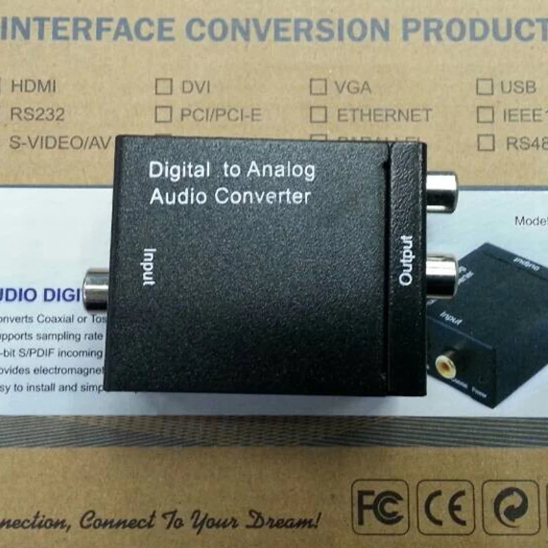 Digital To Analog Audio Converter Mini Digital Conver Analog Adapter