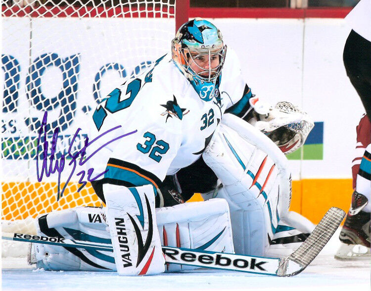 San Jose Sharks Alex Stalock Signed Autographed 8x10 Photo Poster painting COA