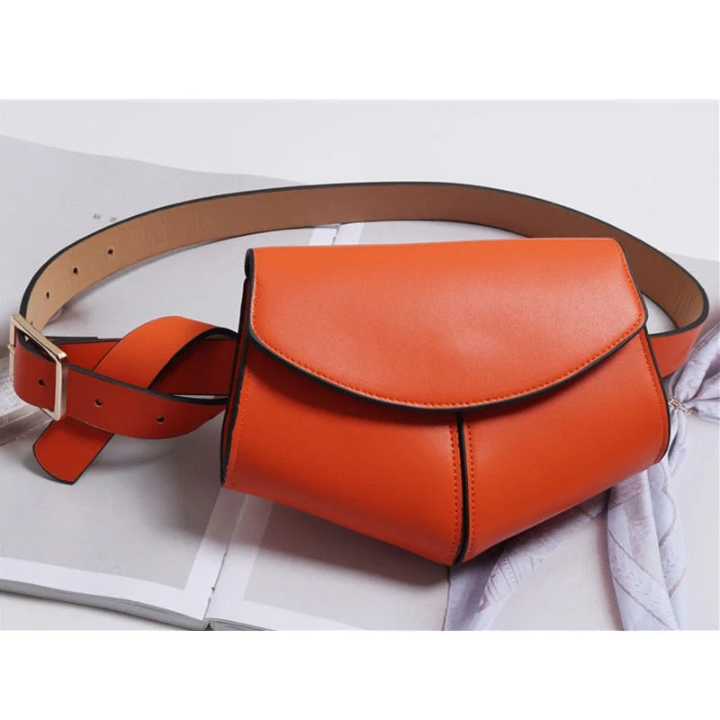 Serpentine Fanny Pack Ladies PU Leather Waist Belt Bag women Mini Disco Waist pack luxury handbags women bag designer chest bag