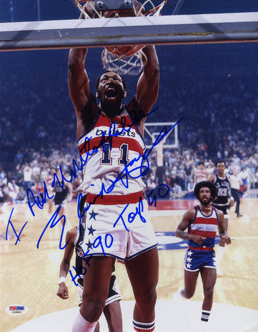 Elvin Hayes SIGNED 11x14 SI Cover Photo Poster painting +Quote HOF 90 TOP 50 PSA/DNA AUTOGRAPHED