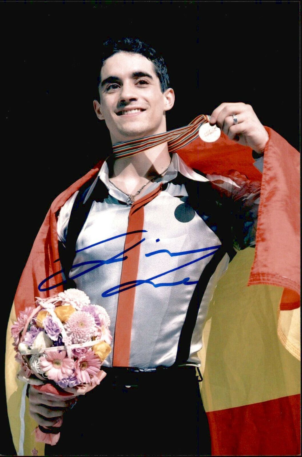 Javier Fernandez SIGNED 4x6 Photo Poster painting Figure Skating OLYMPIC BRONZE MEDALIST SPAIN 5