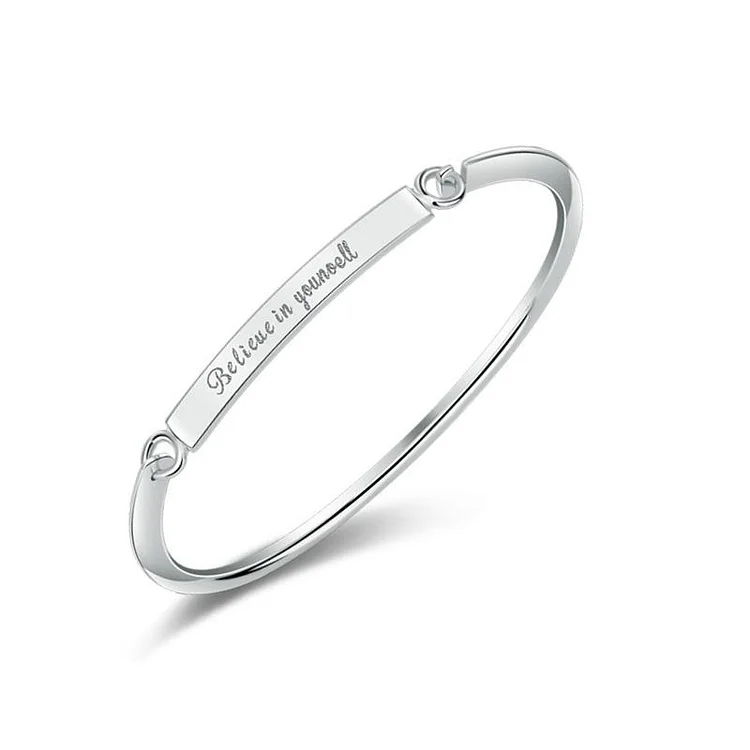 Believe In Yoursel Buckle Bracelet
