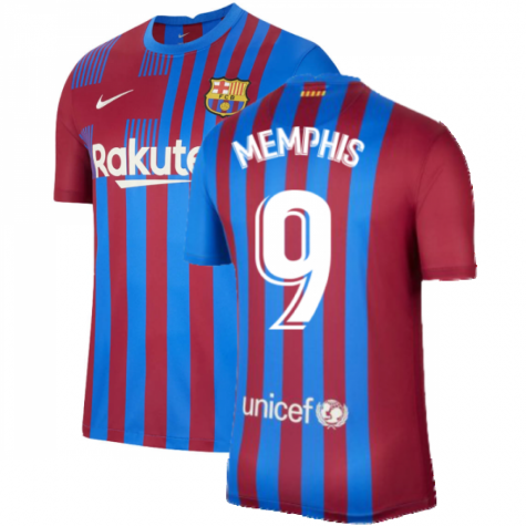 Maillot FC Barcelone Memphis Depay 9 Domicile 2021/22