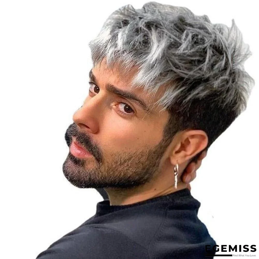 Chemical Fiber Wig European and American Men's Wig Headgear | EGEMISS