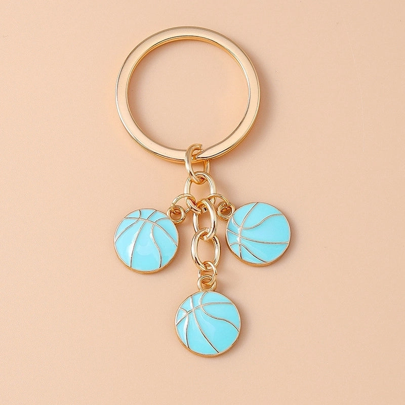Casual Minimalist Basketball Alloy Bag Pendant Keychain
