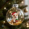 Christmas Day Dog SnowBall Globe Ornaments Decration Family Gift