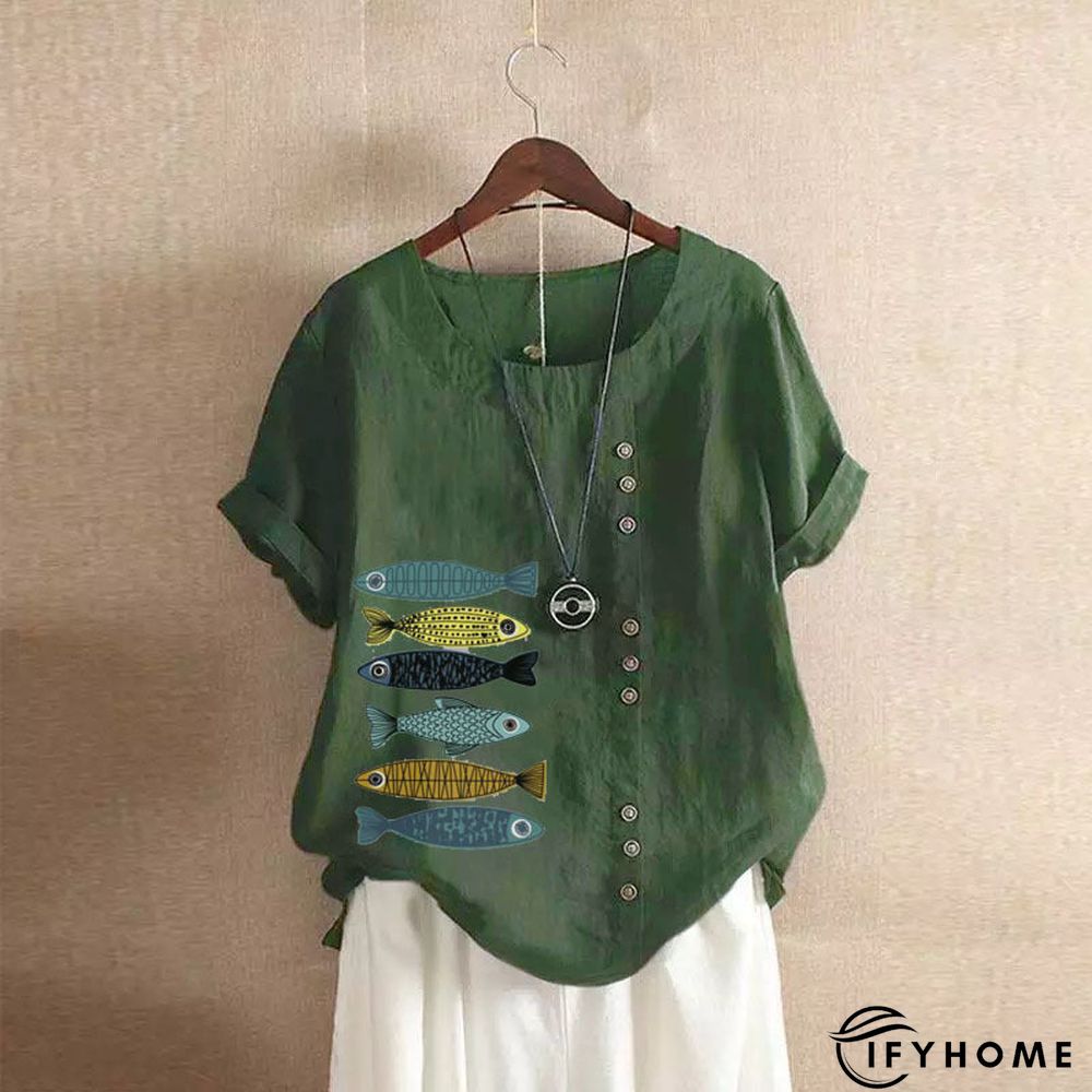 Casual Short Sleeve Large T-shirt | IFYHOME