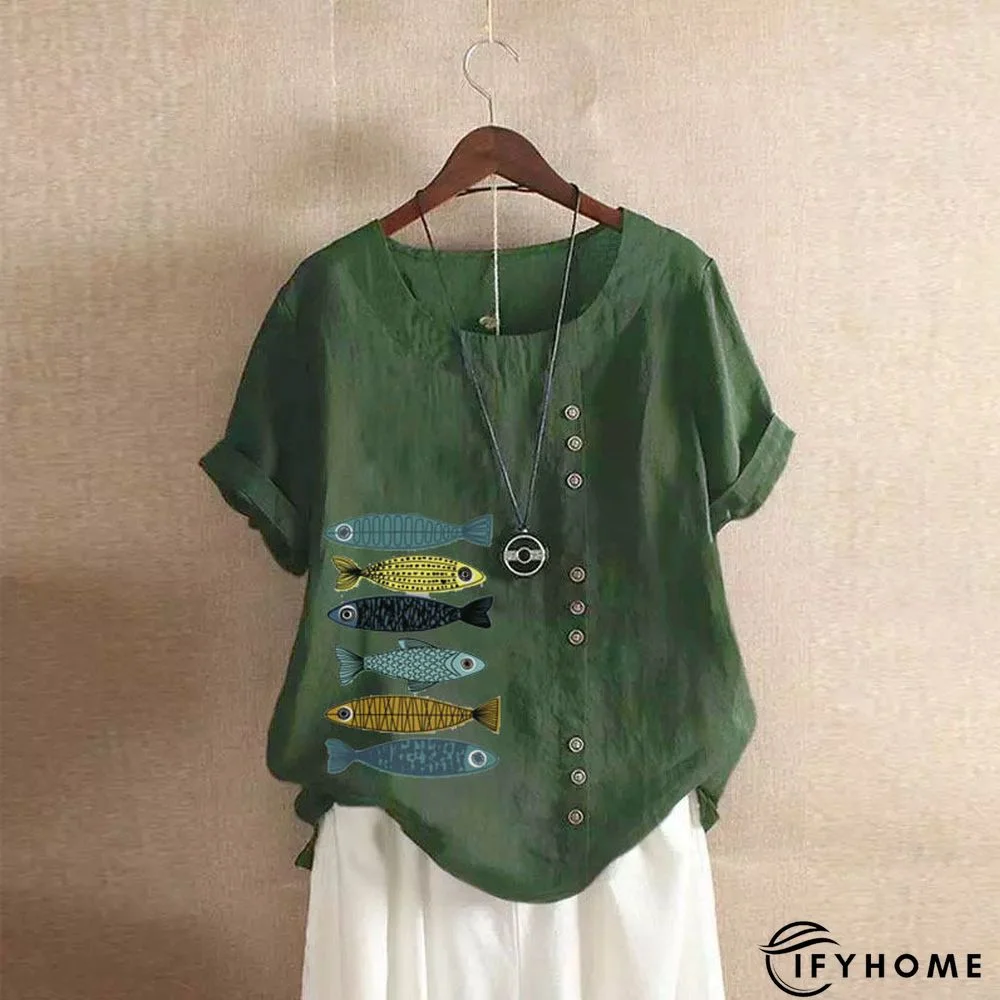 Casual Short Sleeve Large T-shirt | IFYHOME