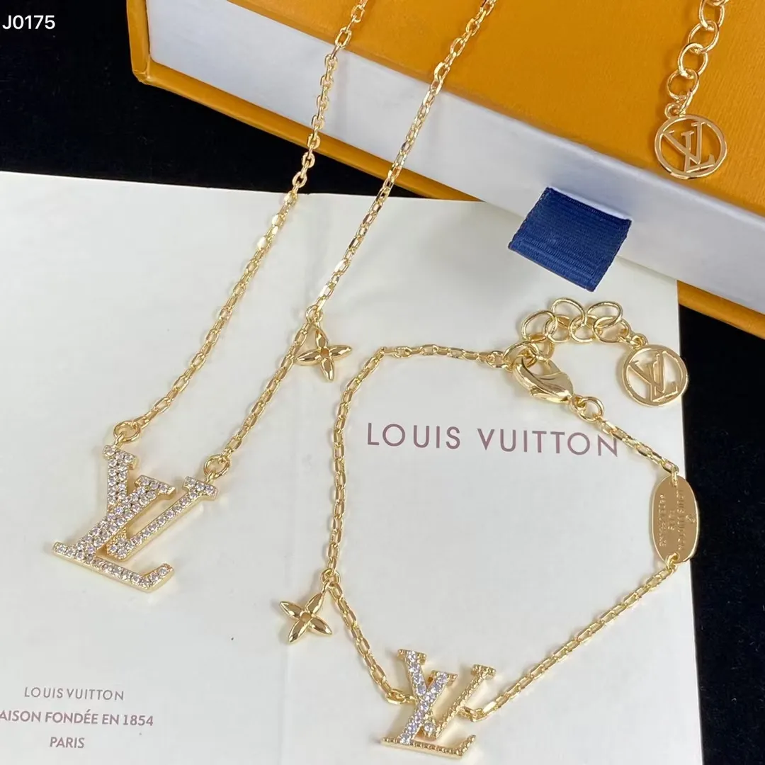 Louis Vuitton Diamond LV Letters Bracelet