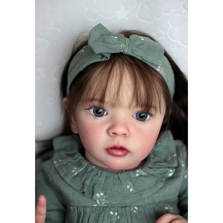 [New] 20'' Real Weighted Reborns Toddler Blue Eyes Baby Girl Doll Named Wedeli