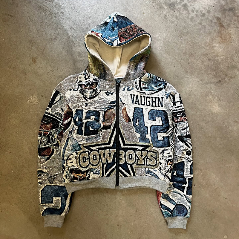 Cowboys Zip Tapestry Hoodie