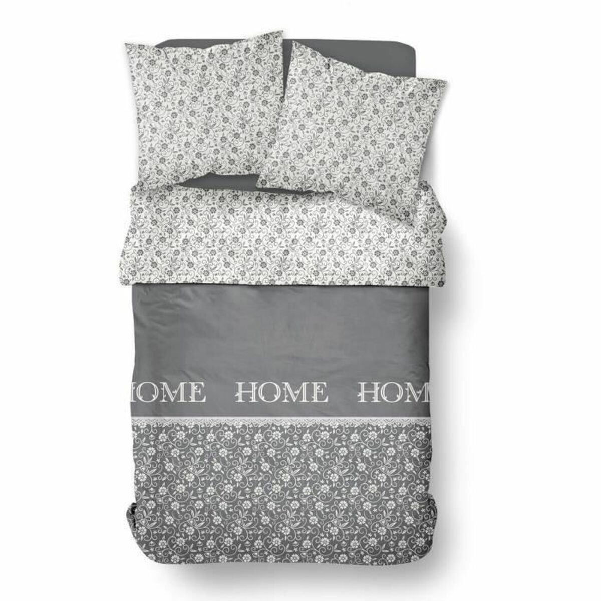 Duvet cover set TODAY Grey Super king 220 x 240 cm