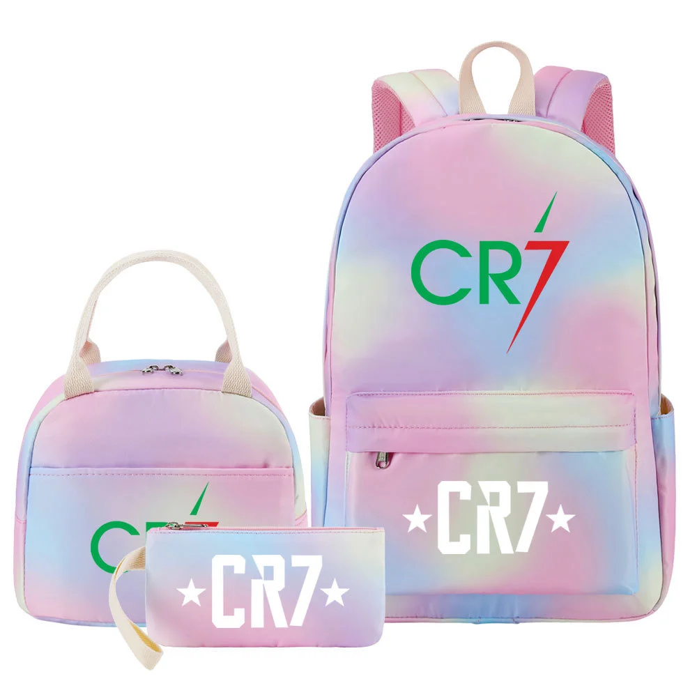 Buzzdaisy Get Your Goal on with the Cristiano Ronaldo Rainbow Backpack Set - Fits 15-Inch Laptop