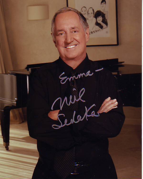 NEIL SEDAKA Signed Photo Poster paintinggraph - To Emma