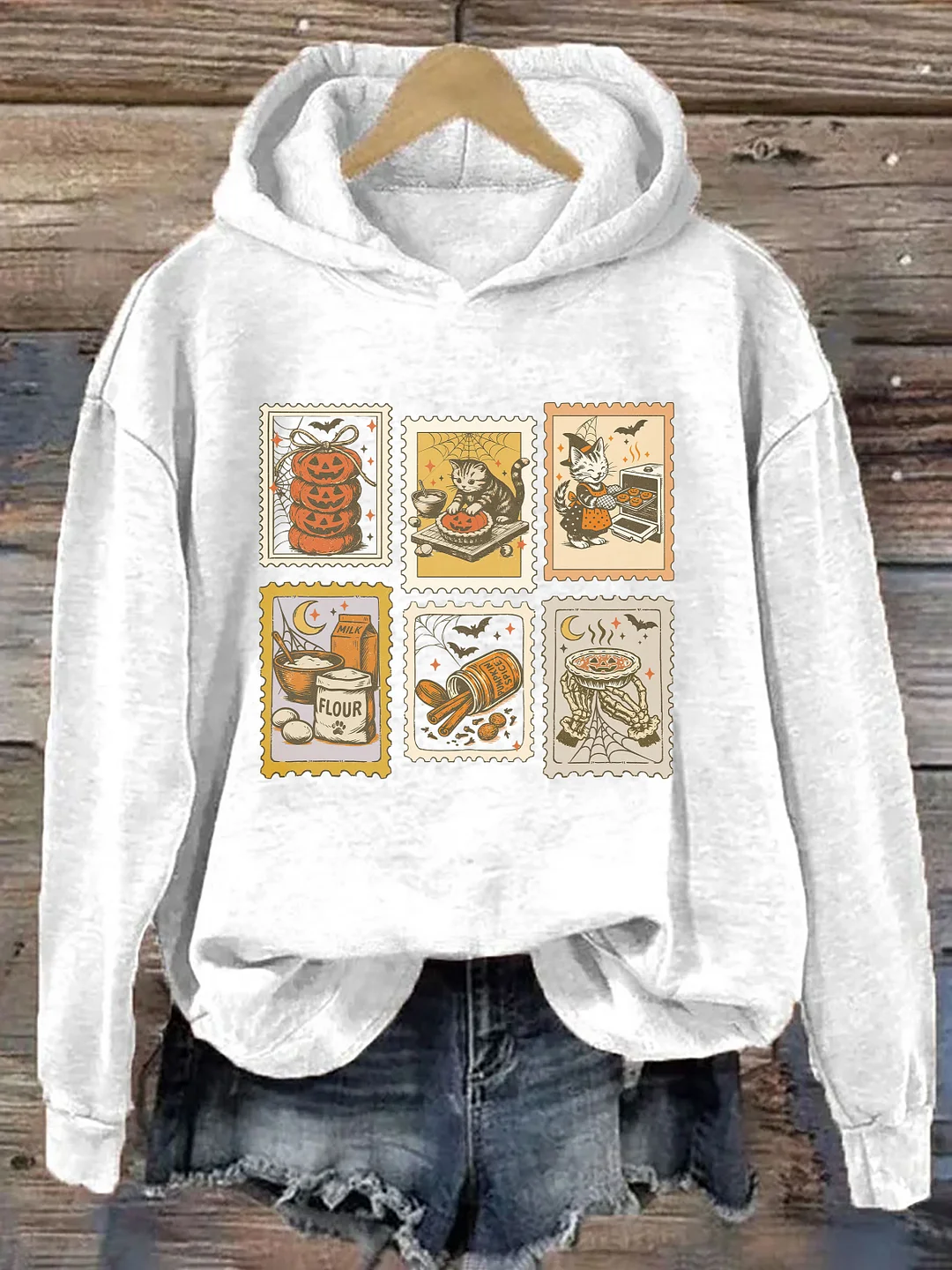 Spooky Cat Halloween Hoodie