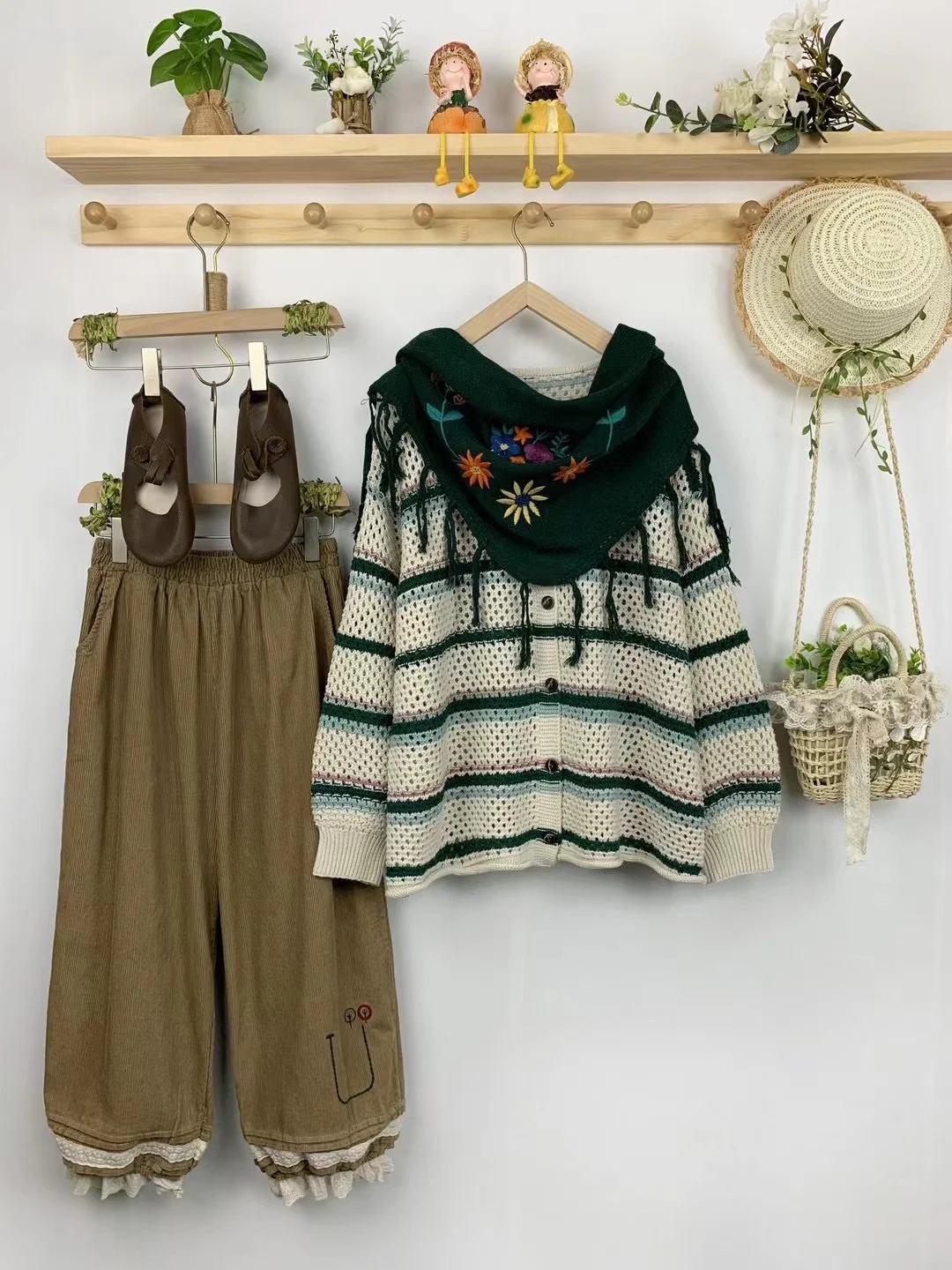 Chicfifth Sweater Women Winter Long Sleeve High Quality Autumn Vintage Top Knitted Cardigan