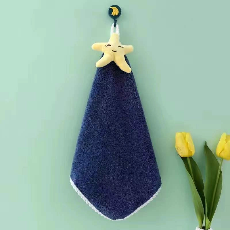 Hand Towel Can Be Hung Cute Hand Towel Thickened Absorbent Quick-drying Lint-free Hand Cloth