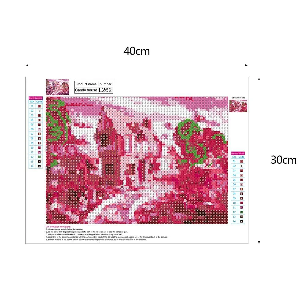 5D DIY Diamond Painting - Full Drill - Pink Candy World