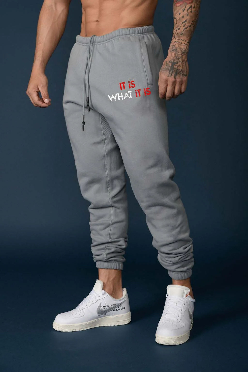 It Is What It Is Printed Men's Sweatpants