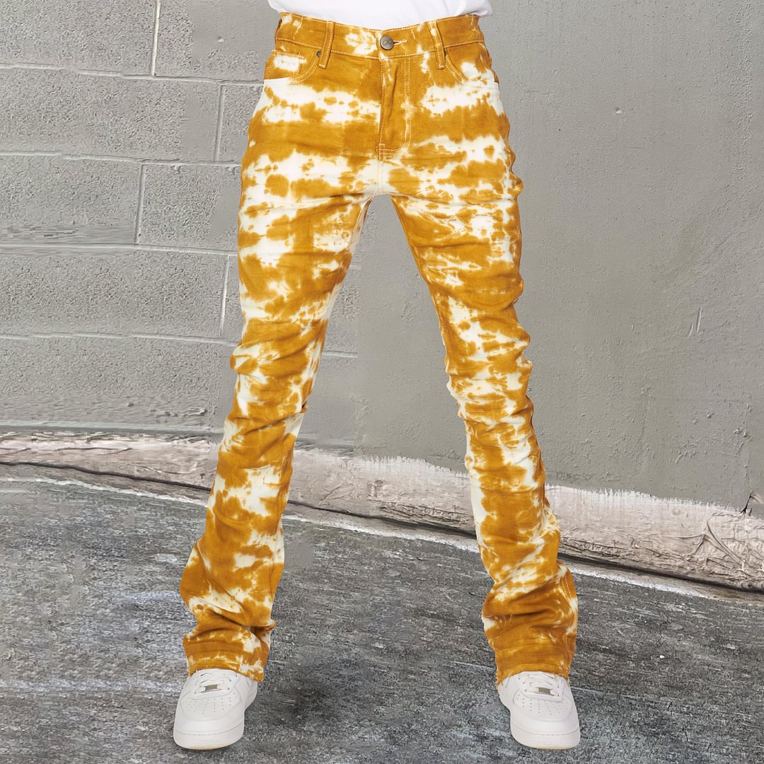 Tie-dye personality graffiti street trousers