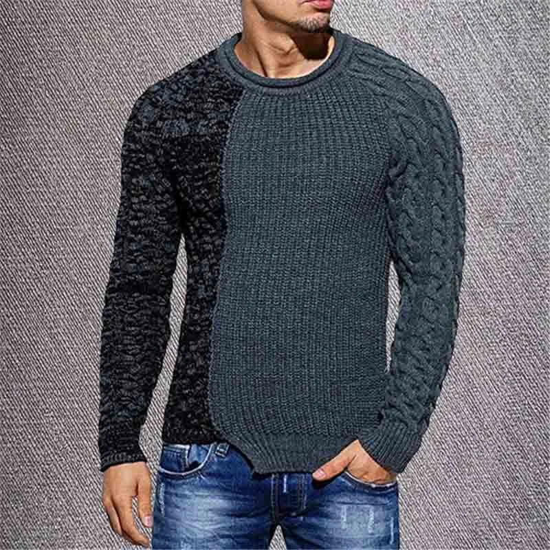 セーター メンズ 丸首 長袖 ビジネス カジュアル セーター 暖かい 大きいサイズ  おしゃれ