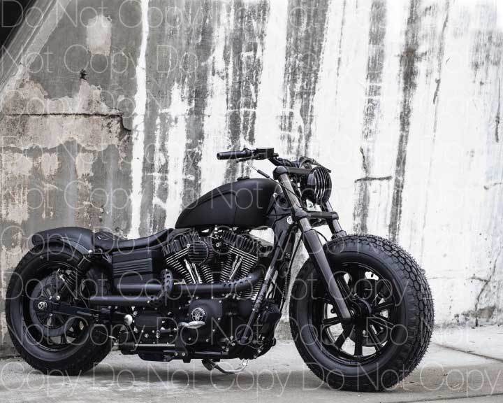 Harley Davidson Fat Bob Motorcycle 8X10 Photo Poster painting picture poster print RP